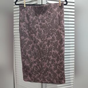 Ann Taylor Purple Midi Pencil Skirt NWOT